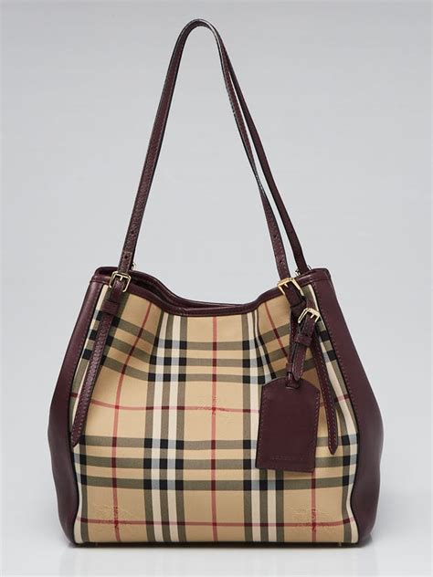 burberry small canterbury horseferry check tote|Burberry haymarket canterbury tote.